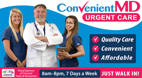 Convenient MD - Concord Parks and Rec Web Ad