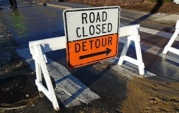 Road Closed Detour