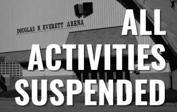Arena Notice - Activities Suspended
