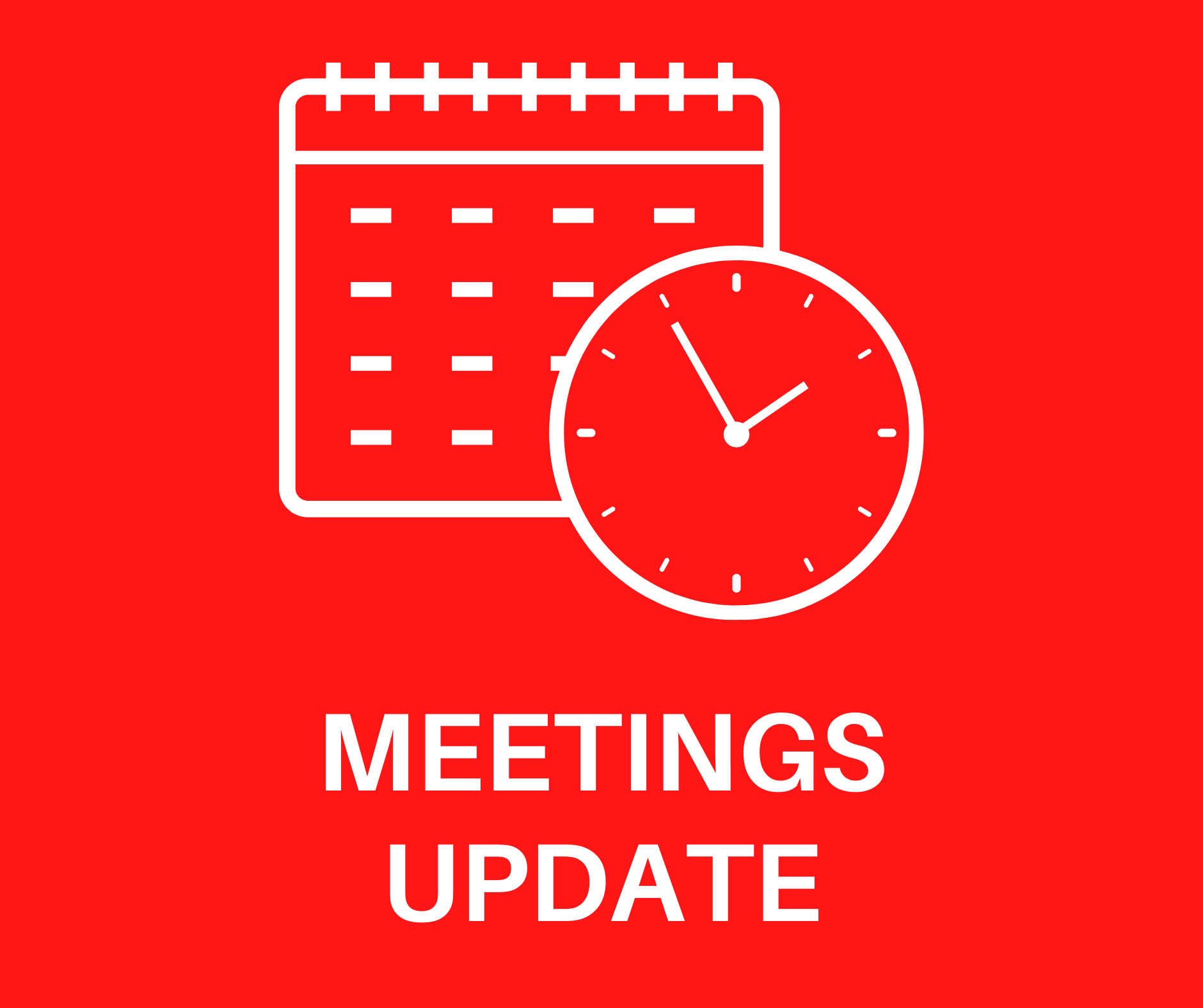 Meetings update