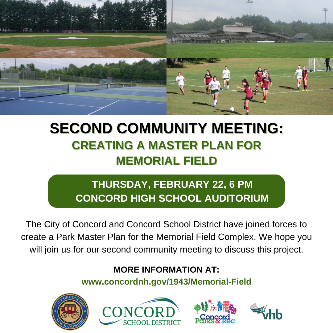 Community Meeting Creating a Master Plan for Memorial Field-Insta