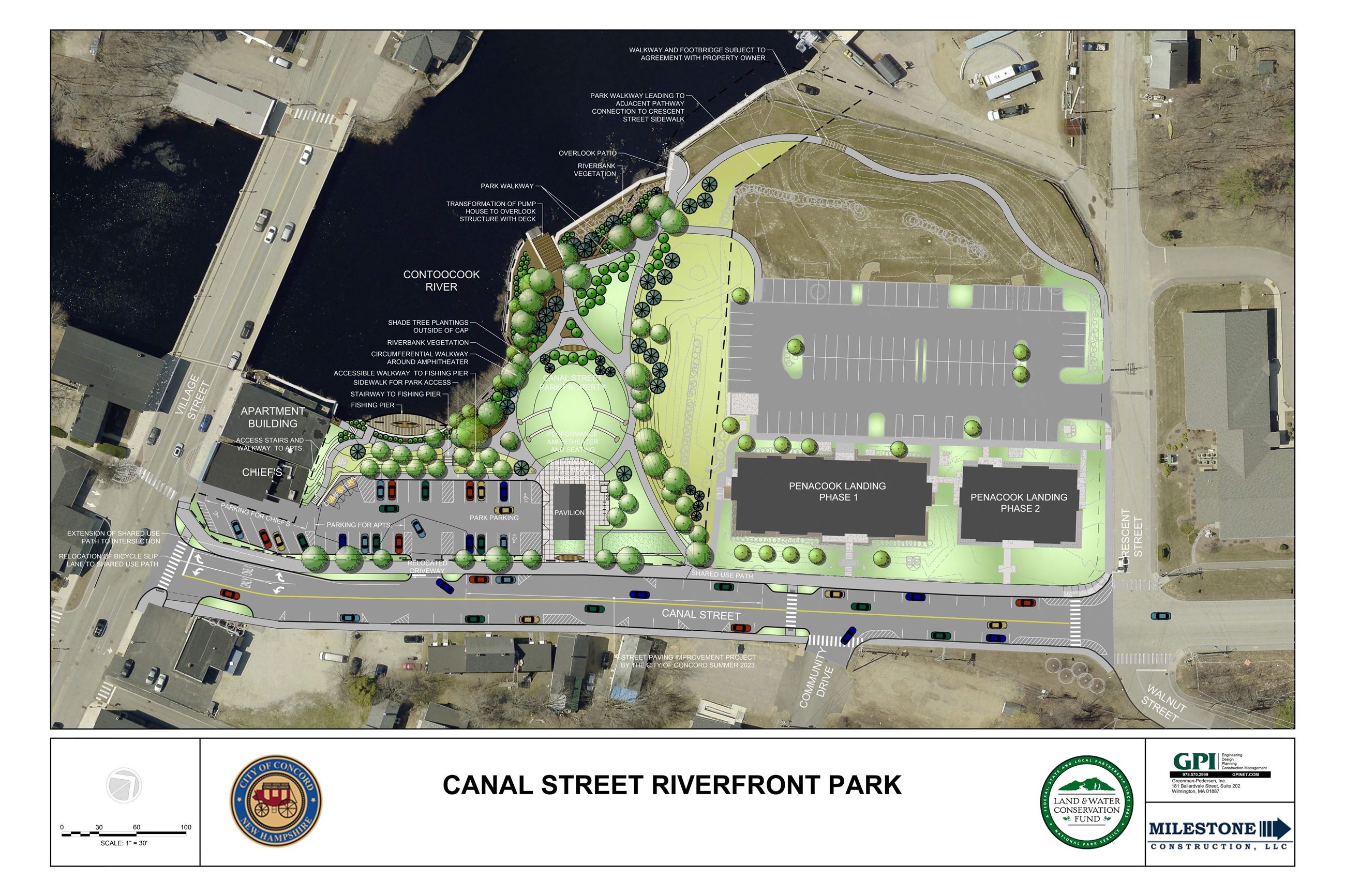 Canal Street Riverfront Park rendering