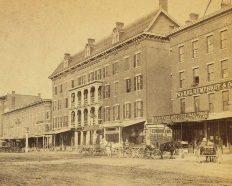 Eagle Hotel The Eagle Hotel on North Main Street in Concord around the 1860s1880s. Image courtesy of