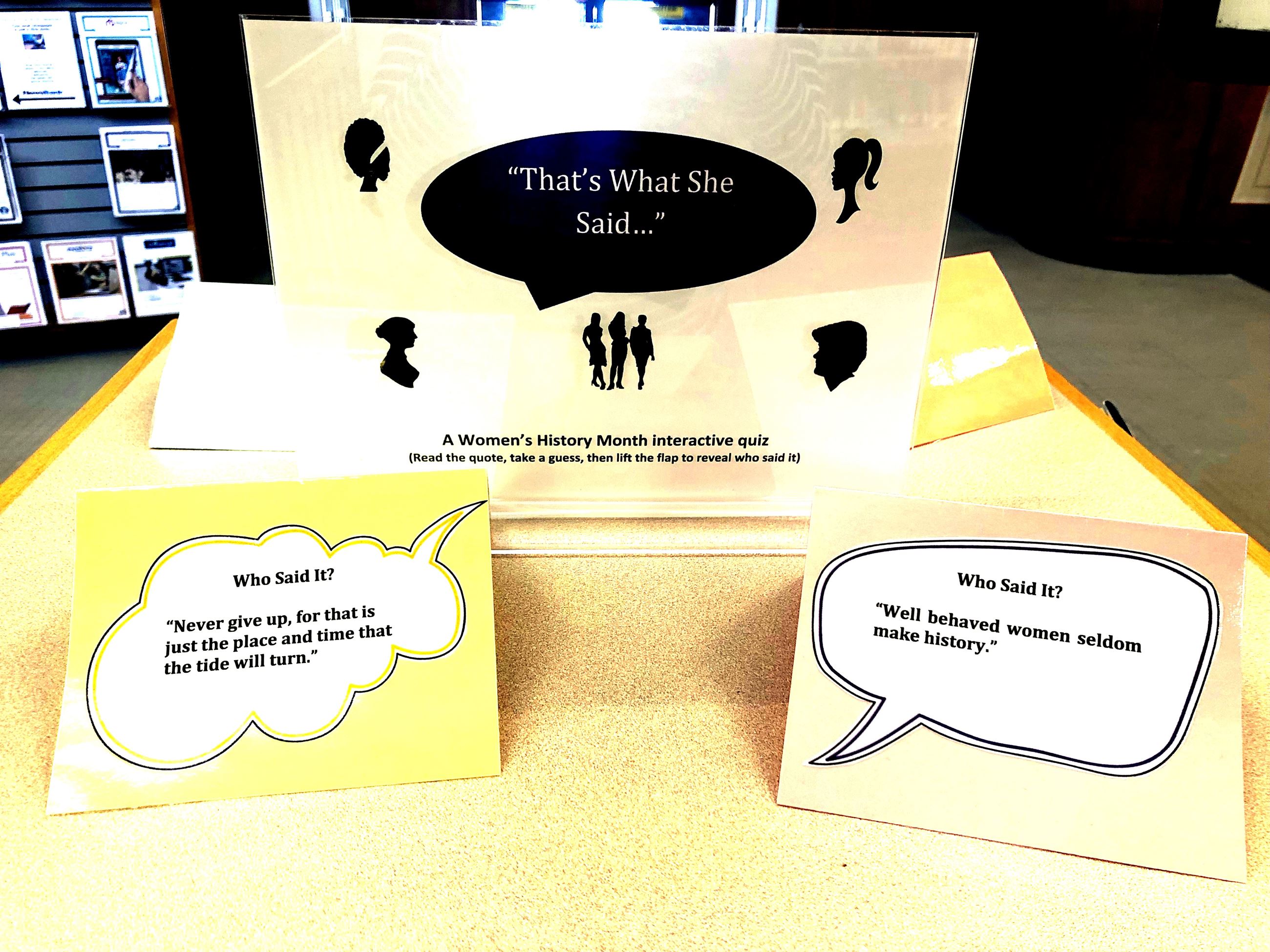 That’s What She Said Display Photo One