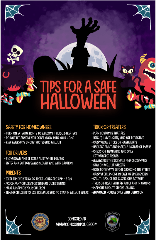 Concord PD Halloween poster