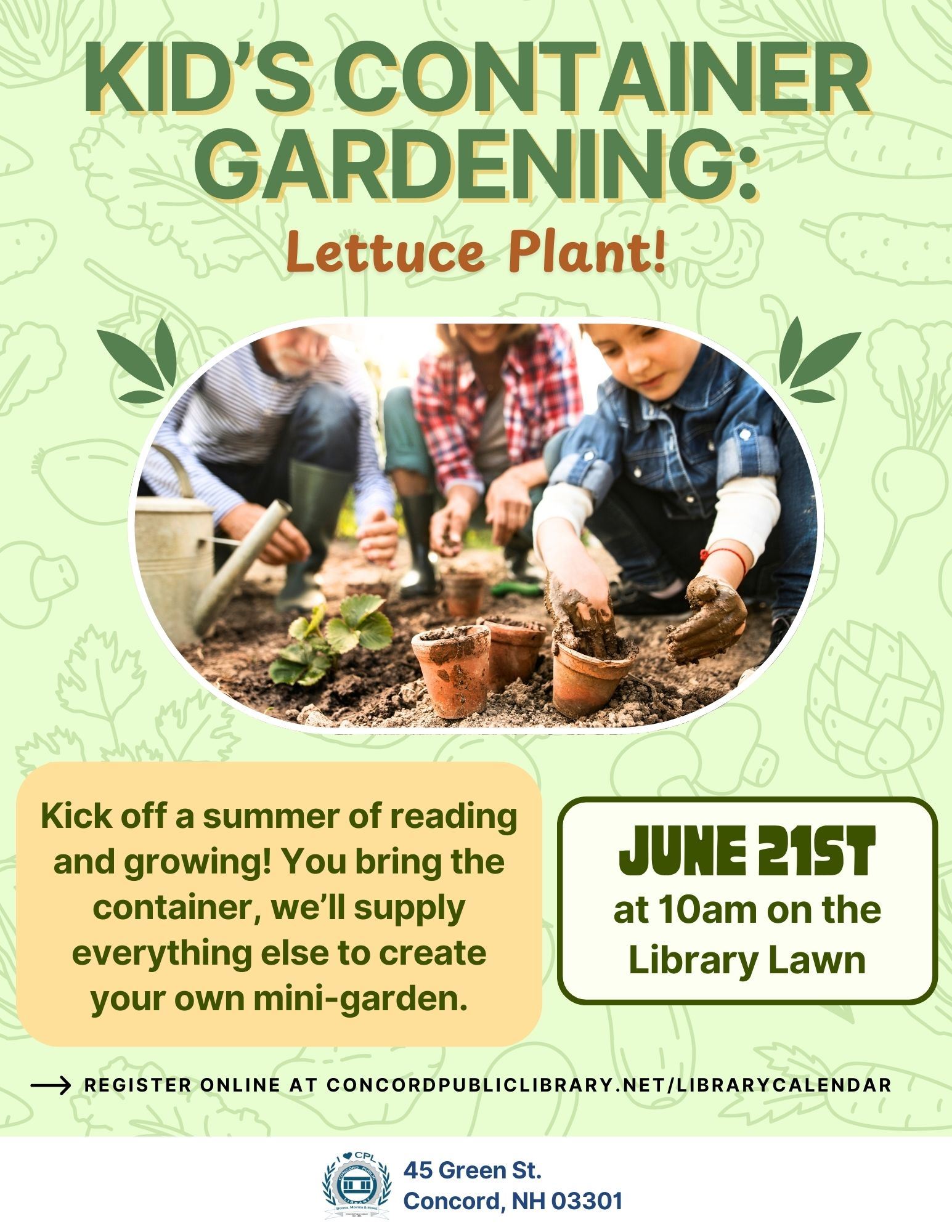 Kids Container Gardening Lettuce Plant